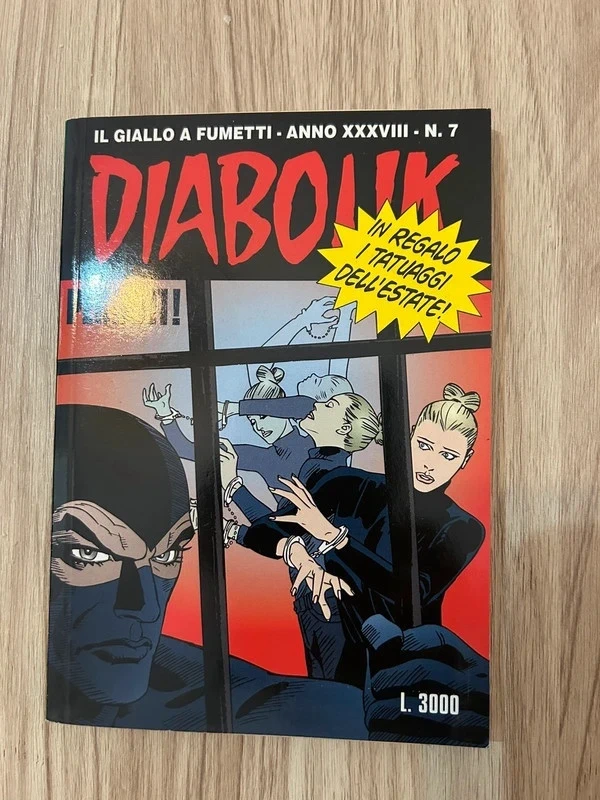 Diabolik n. 7 anno xxvii - con i tatuaggi dell’estate