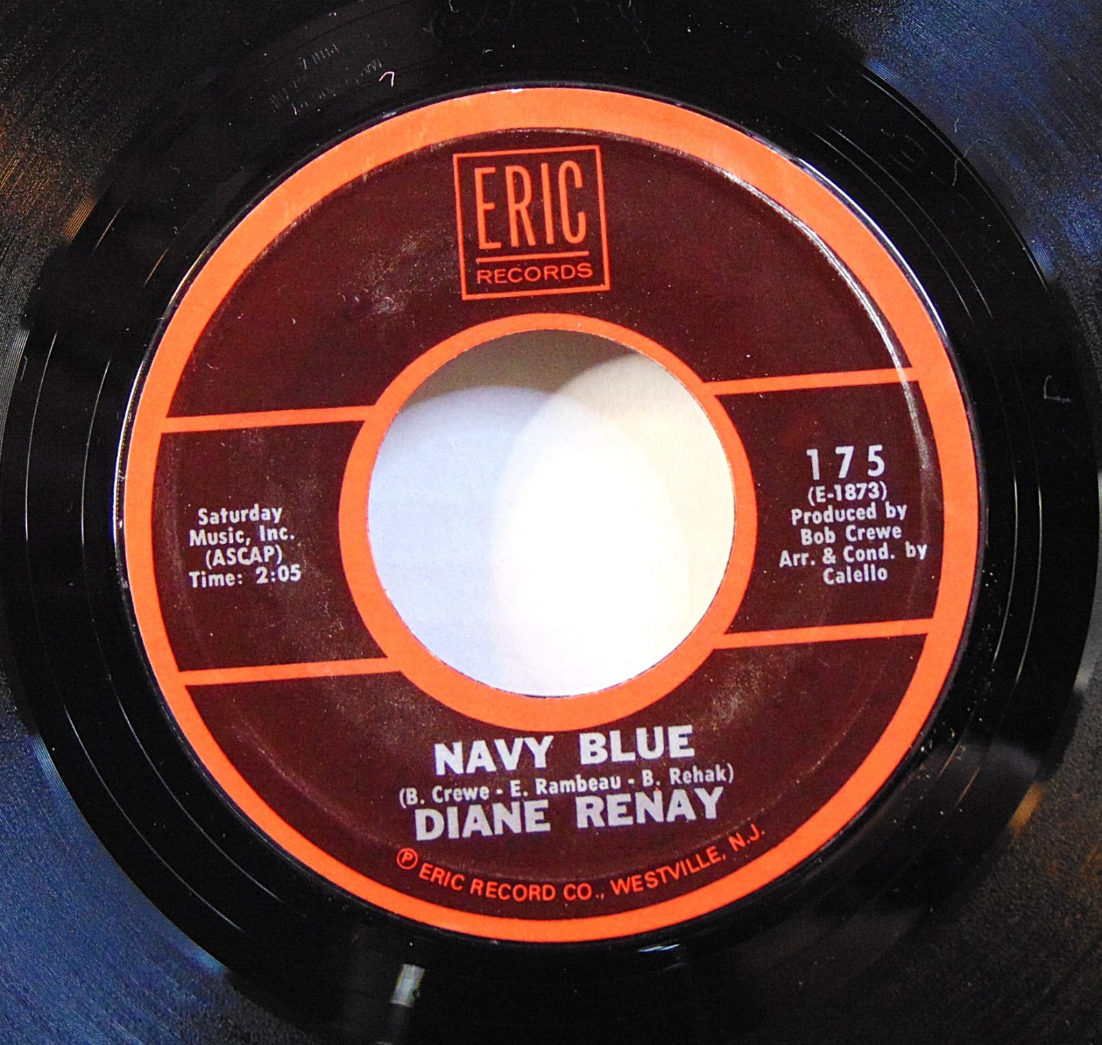 Diane Renay – Navy Blue  Eric Records #175 7" Single Pop Doo Wop 45 RPM