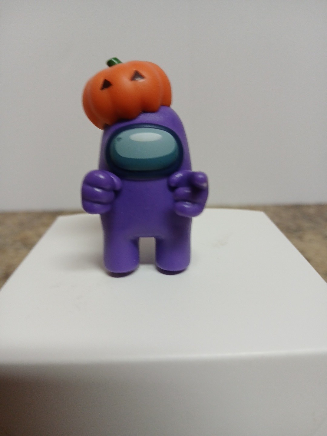 Among Us Blind Box 2" Pumpkin Hat Purple Crewmate Mystery Mini Figure Toikido