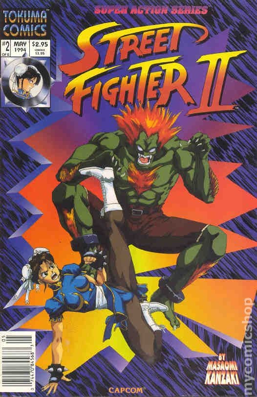 Street Fighter II #2 FN+ 6.5 1994 Immagine Stock
