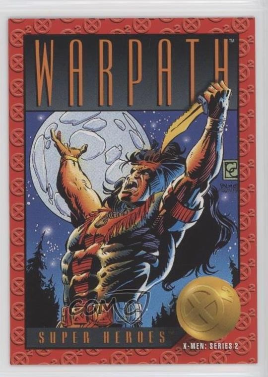 1993 SkyBox Marvel X-Men: Serie 2 Super Heroes Warpath #34 1md