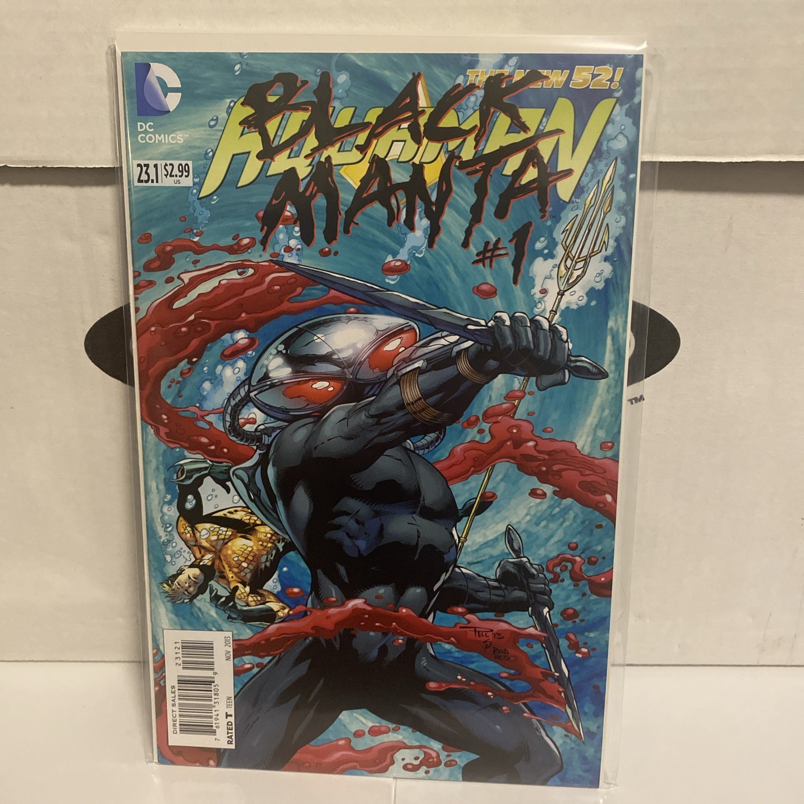Aquaman 23.2 Black Manta #1 - Cover lenticolare 3D (DC nuova 52 2013)