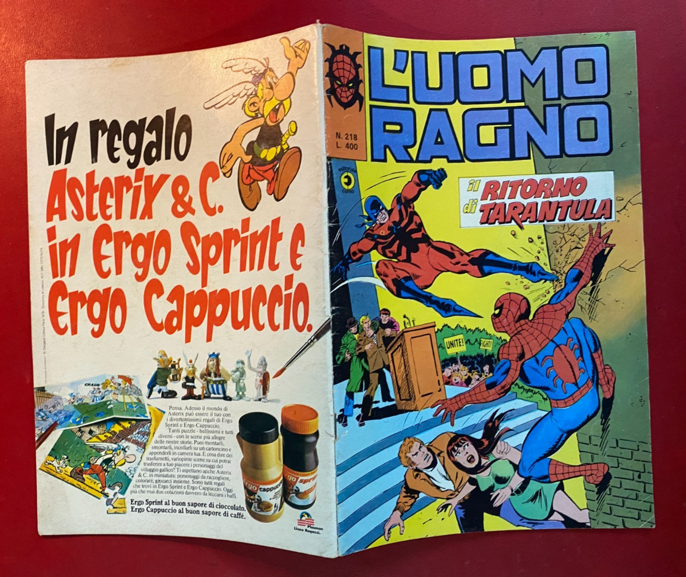 L'UOMO RAGNO n. 218 Ed. Corno (1978) Fumetto Marvel