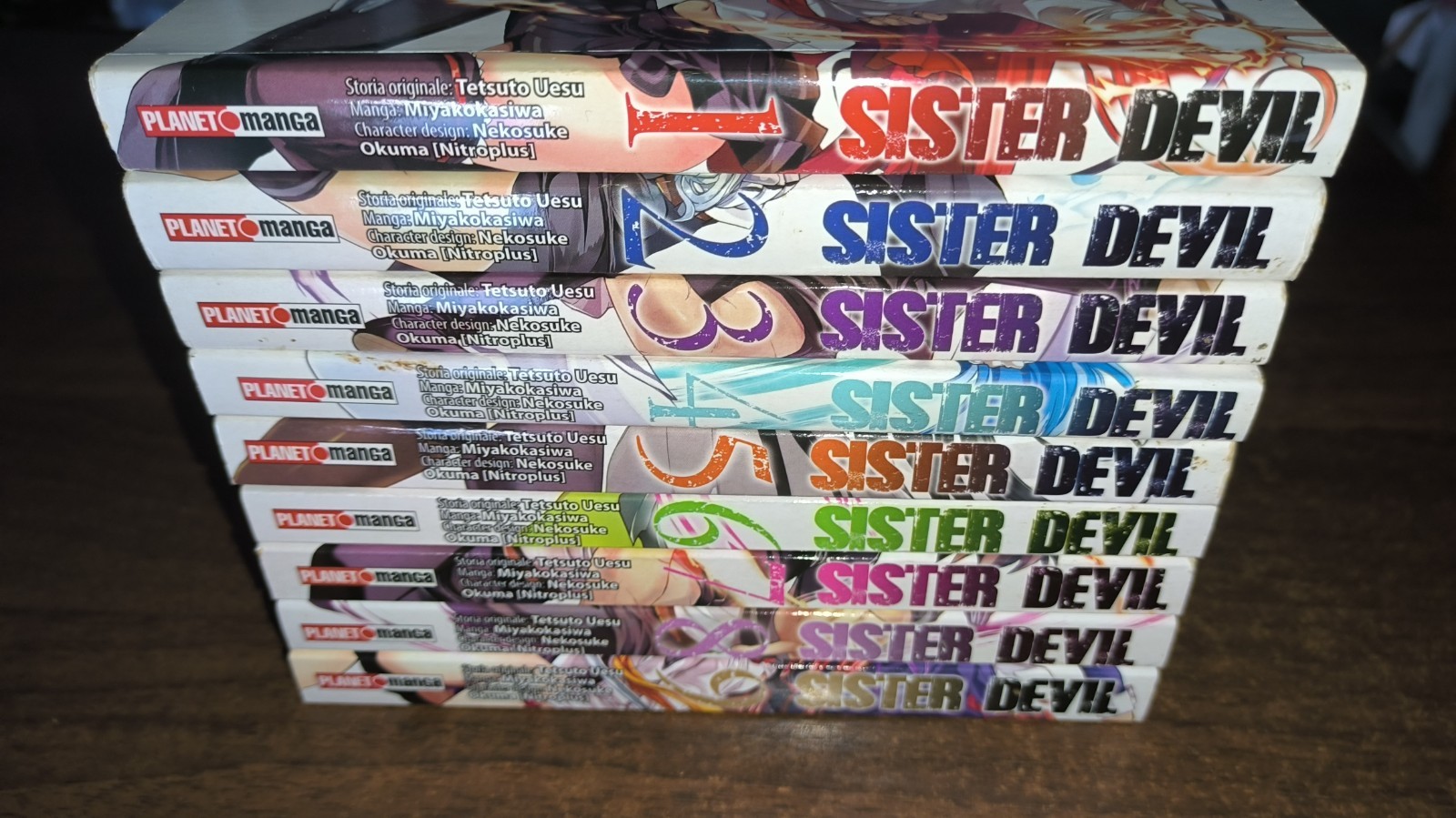 SISTER DEVIL SERIE COMPLETA 1/9 PLANET MANGA PRIMA EDIZIONE IN CONDIZIONI BUONE