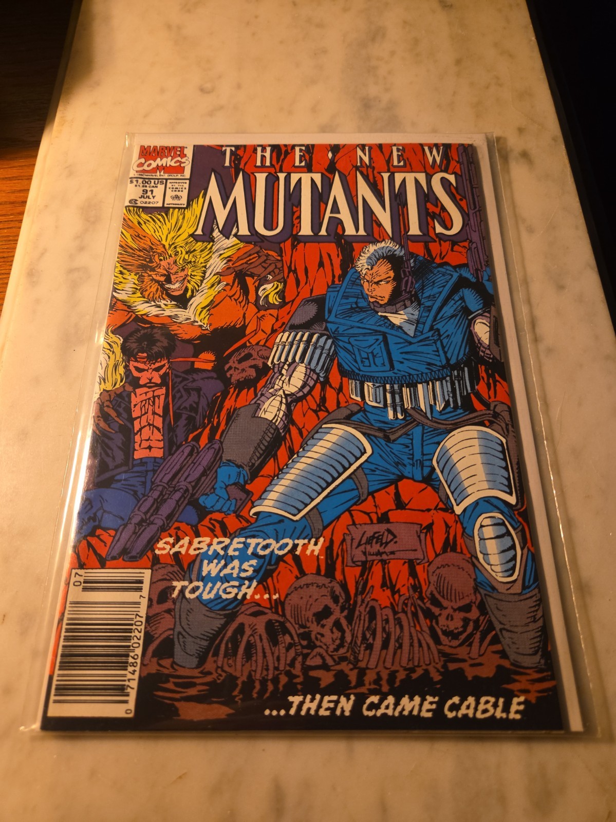 NEW MUTANTS #91; Rob Liefeld; Cable; Sabretooth; Edicola Marvel Comics