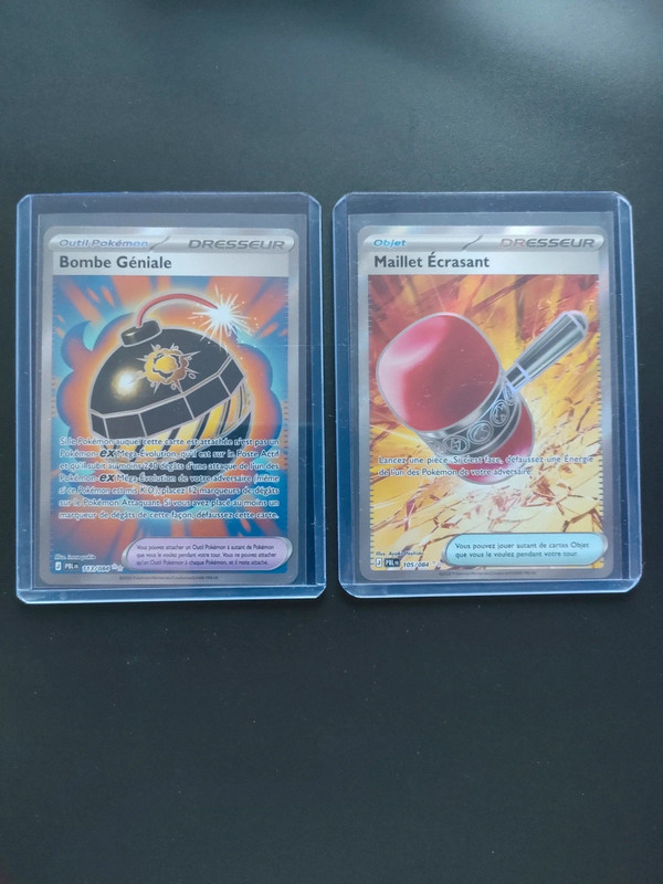Maillet Écrasant full art 105/084 Bombe Géniale full art 113/084 neuves Nuit Noire