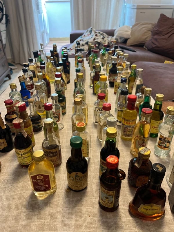 Botellas mini coleccionistas