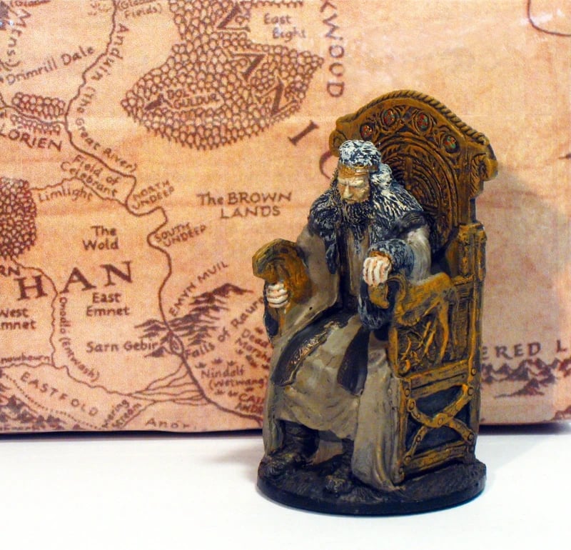 Lord of the Rings King Theoden Possessed collectible miniature Eaglemoss collection #43 (F)