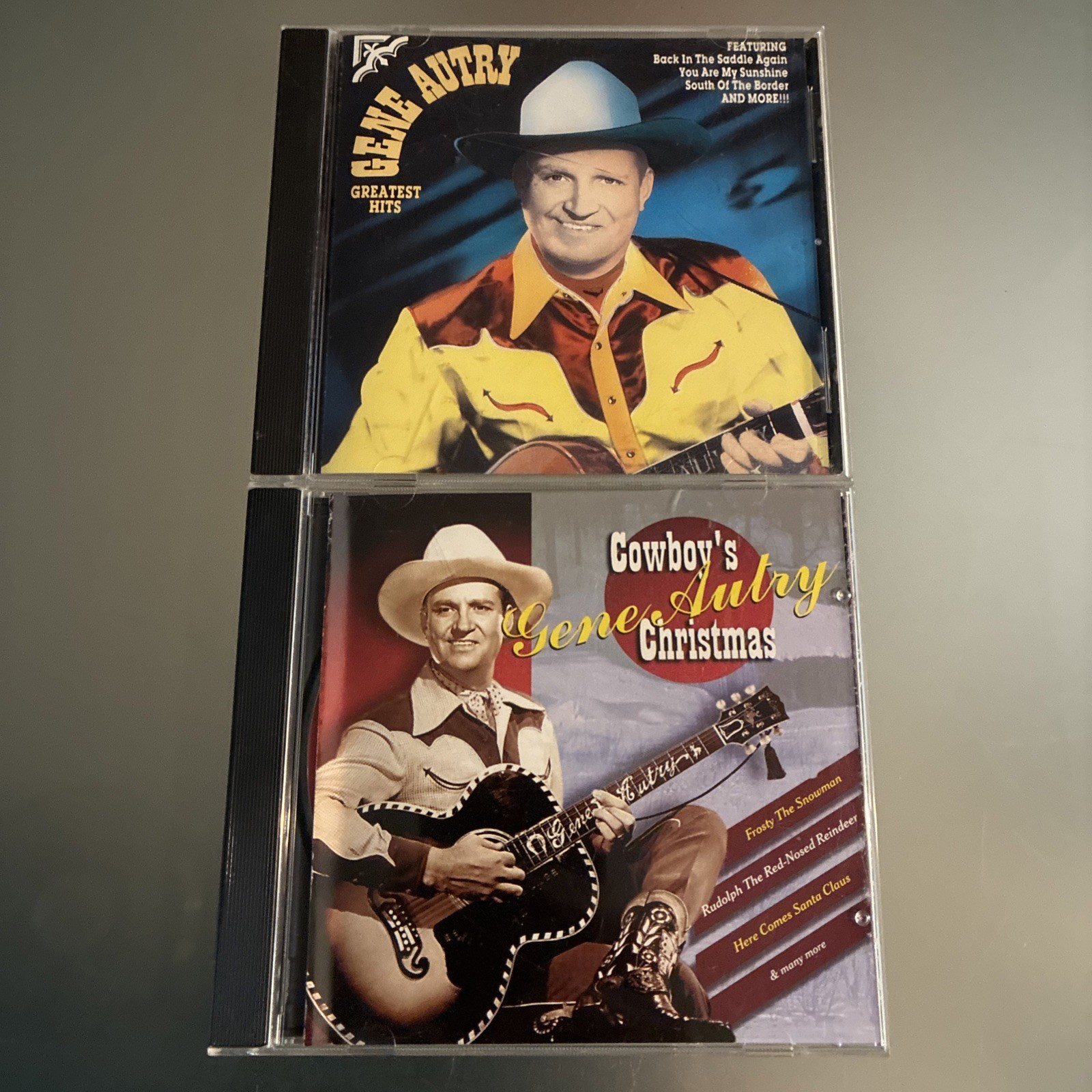 Gene Autry 2 CD LOT Cowboy's Christmas & Greatest Hits Country Excellent Discs