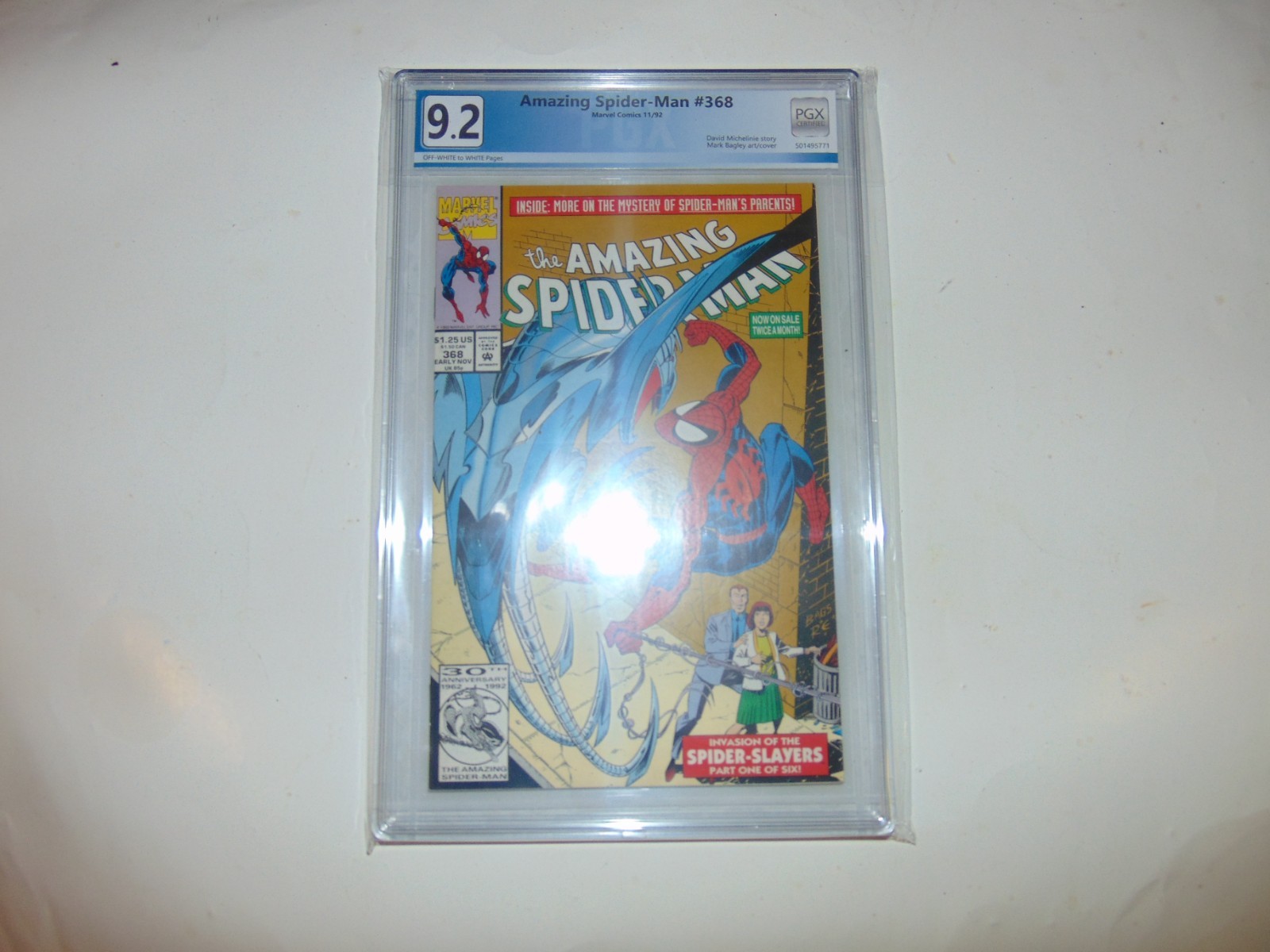 Marvel Amazing Spiderman # 368 9.2 PGX Graded Modern Age Comic Book
