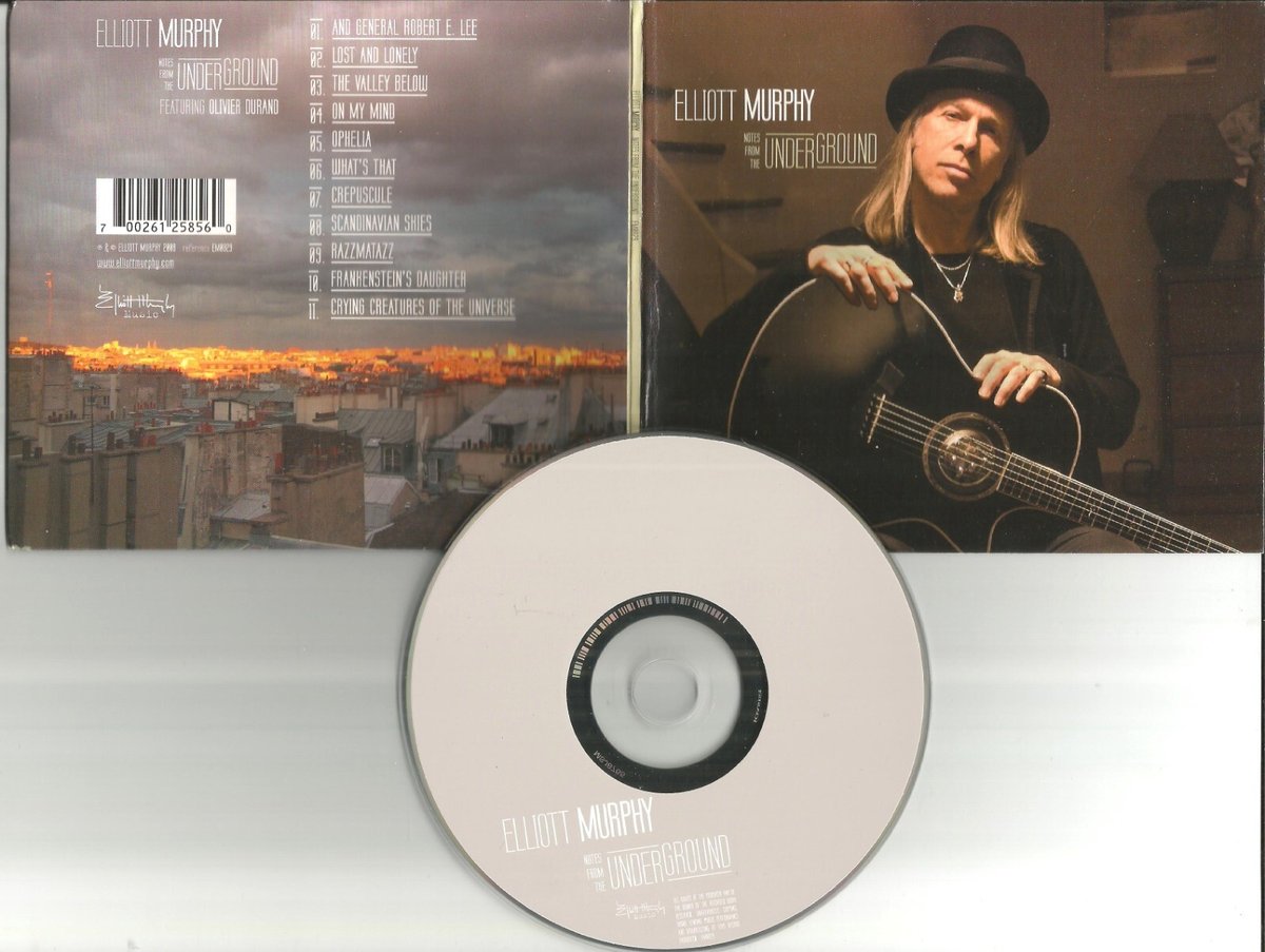 ELLIOTT MURPHY Notes from the Underground OUT OF PRINT CD 2008 USA seller