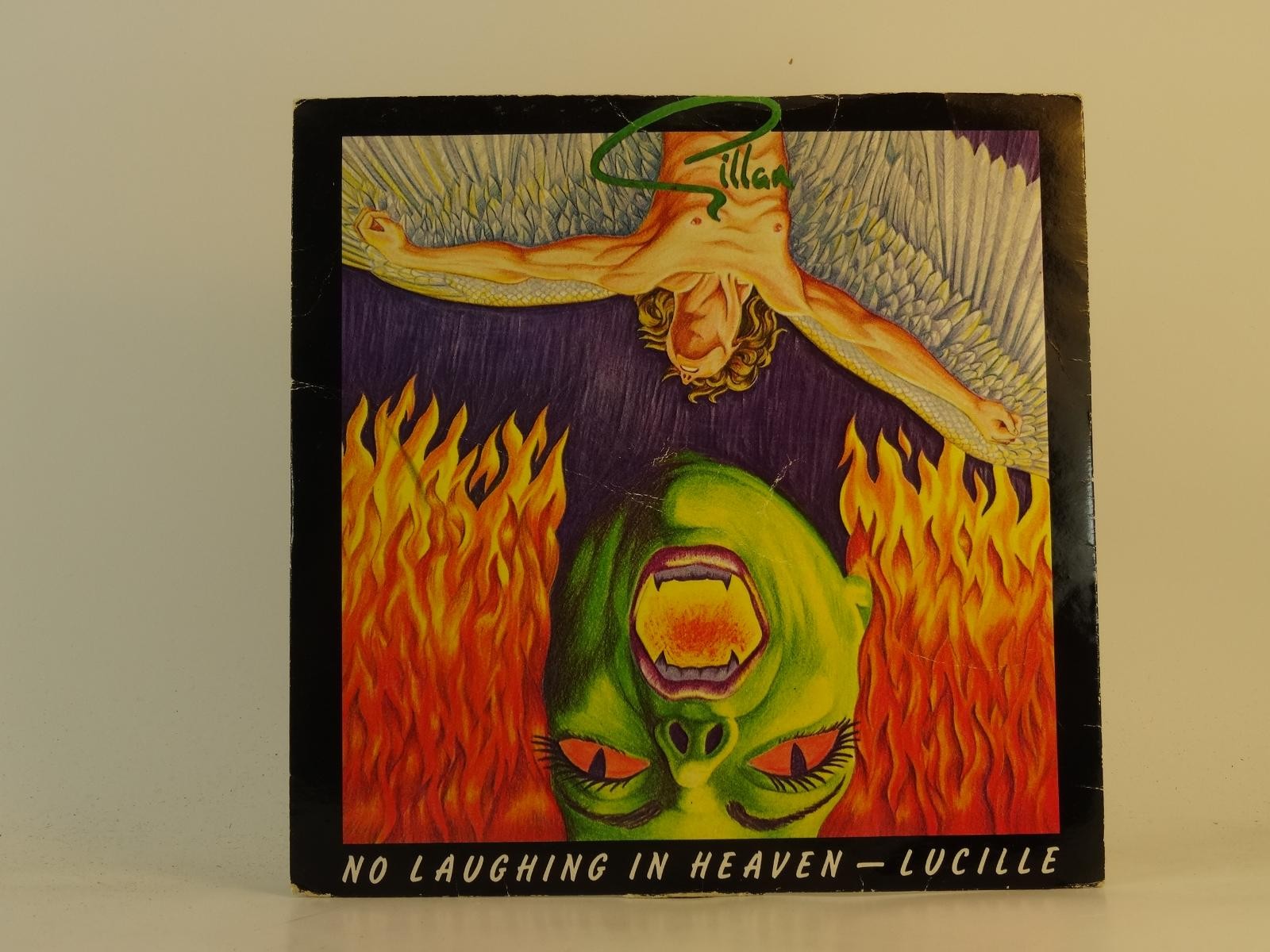 GILLAN NO LAUGHING IN HEAVEN (1) (59) 4 Track 7" Single plus Picture Sleeve VIRG