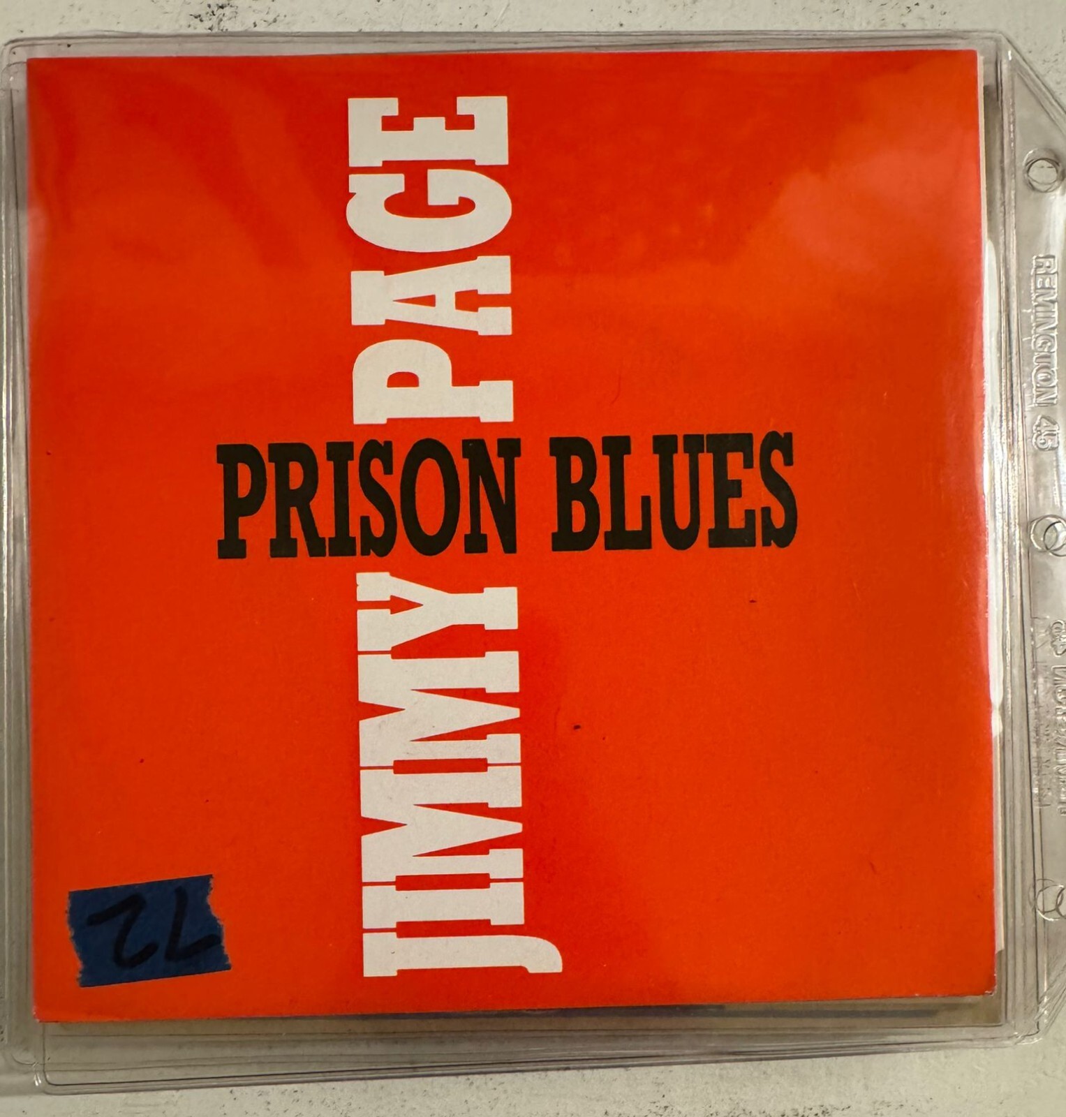 JIMMY PAGE – PRISON BLUES - 7” VINYL EP BLACK - VG+ - L1