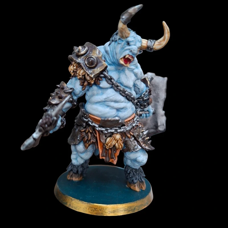 Miniatuur Aurox Reaver / Minotaur – Handgemaakt beschilderd (D&D / Tabletop)