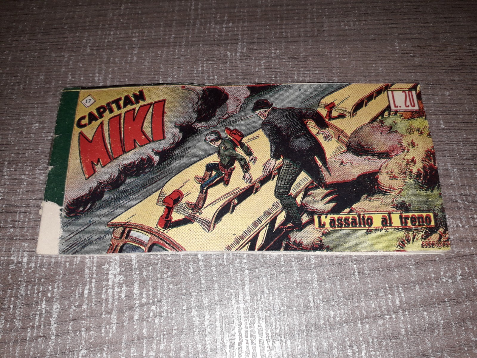CAPITAN MIKI Striscia prima I serie  n° 17  1951  Edizioni Dardo  BUONA