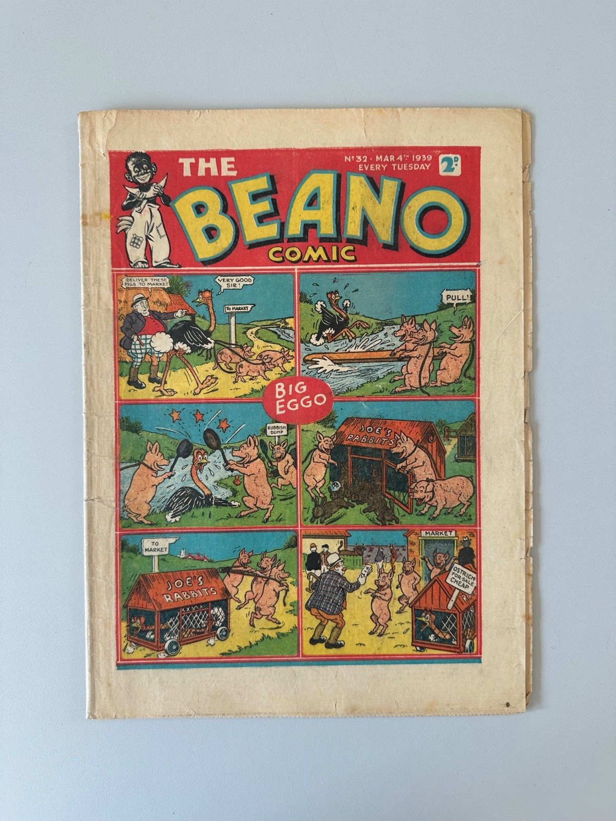 Beano Comic #32 March 4th 1939 VG RARE