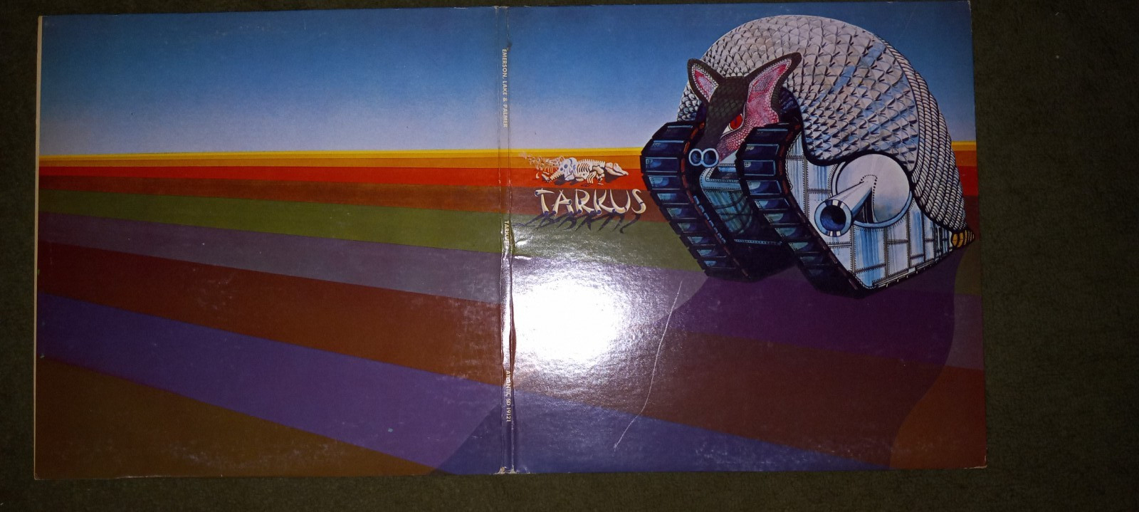 Emerson Lake and Palmer Tarkus 1971 LP atlantic Records sd 19121 Gatefold Vinyl