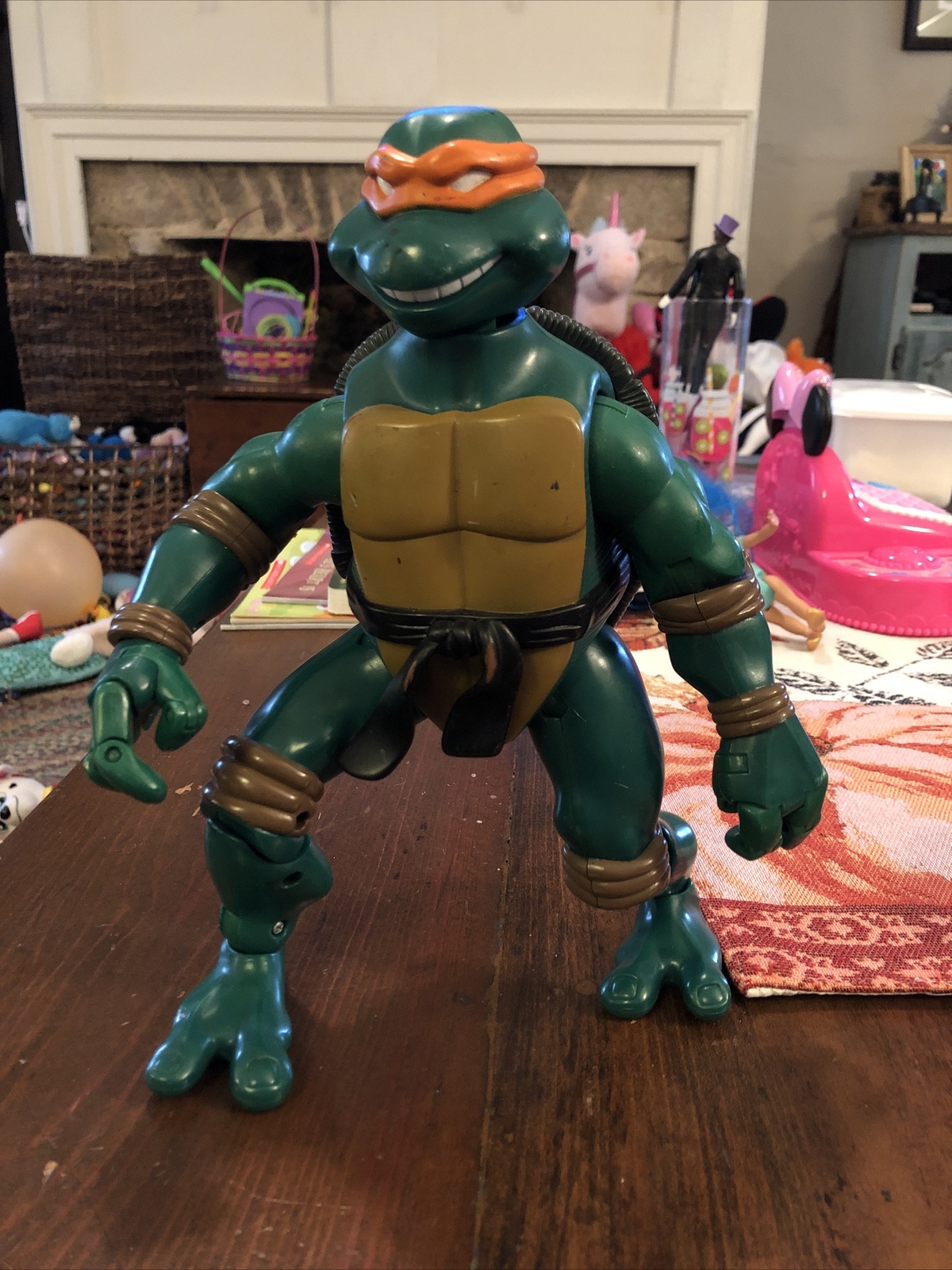 Tartaruga Ninja Mutante Adolescente Posabile Michelangelo 10 Pollici Leggi Descrizione