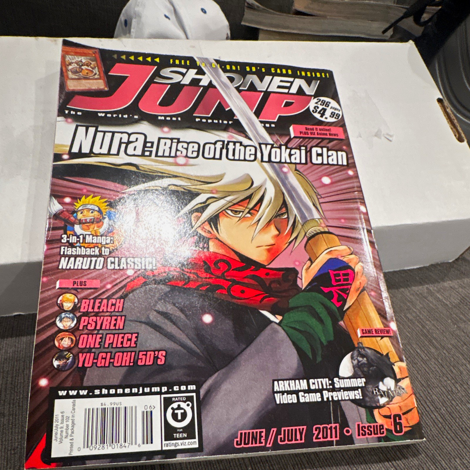 Shonen Jump Numero 6 Giugno/Luglio 2011 Naruto Nura: Rise of Yokai Clan VIZ EN