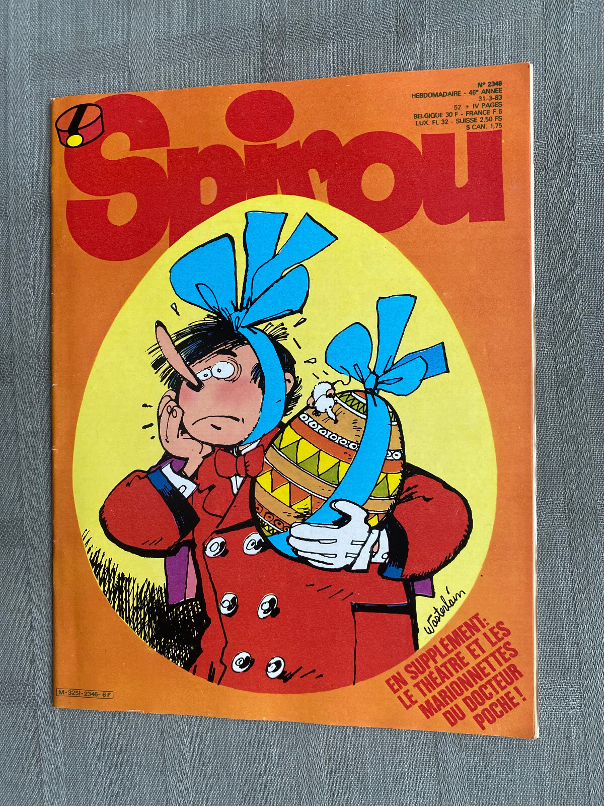 Hebdo Spirou N°2346 1983 In Buone Condizioni Senza Il Supplemento