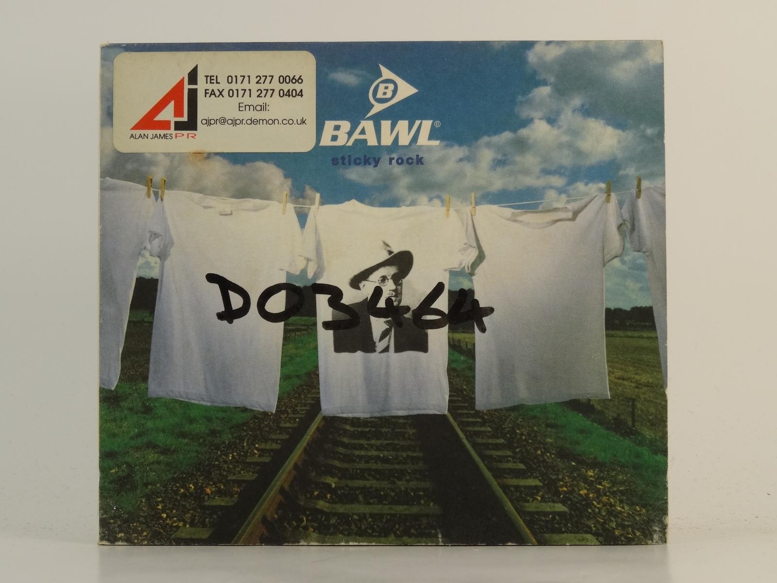 BAWL STICKY ROCK (H1) 3 Track CD Single plus Card Sleeve DEPENDENT RECORDS