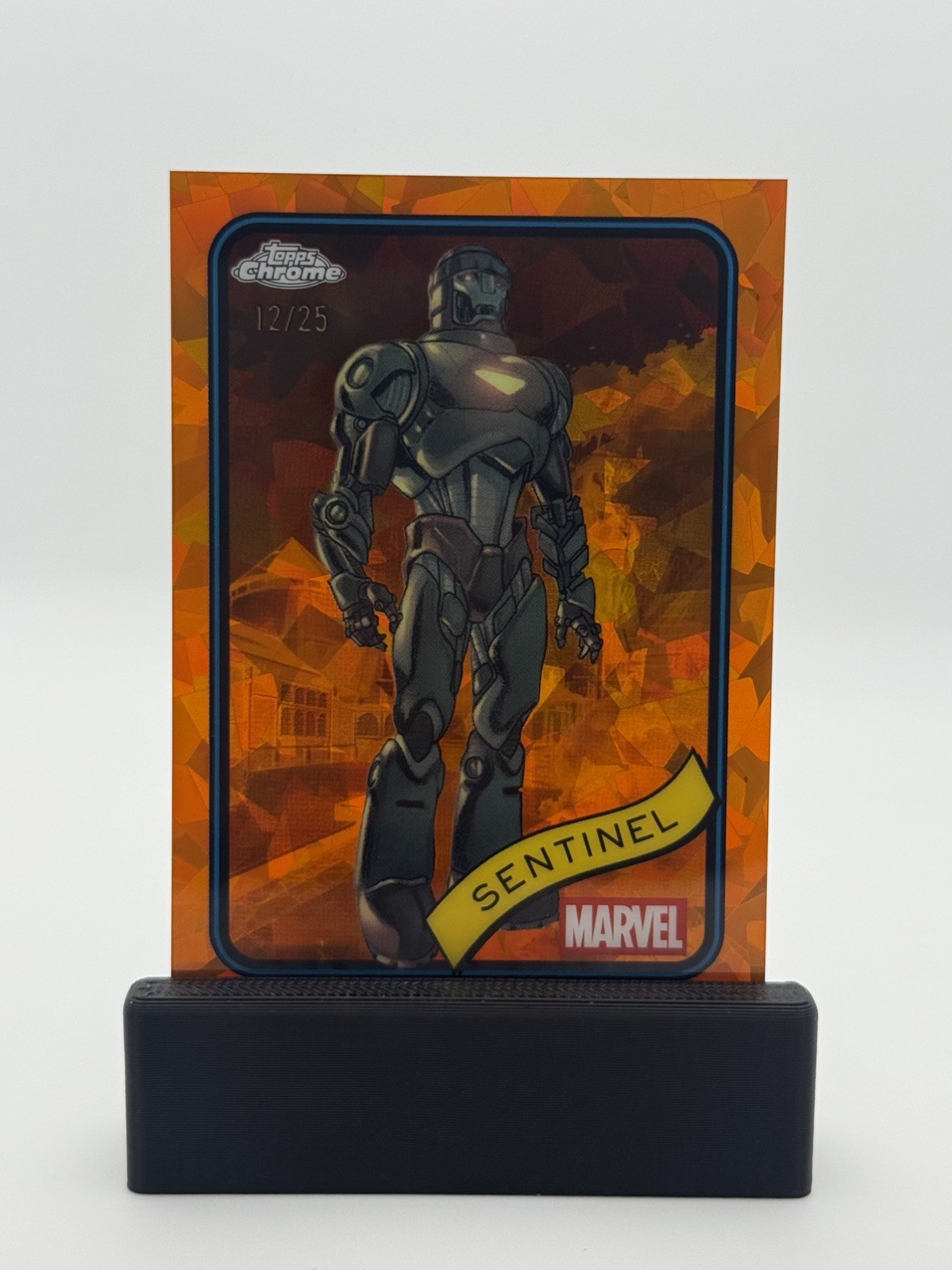 2025 Topps Marvel Chrome Sapphire Orange X-Men Sentinel /25 