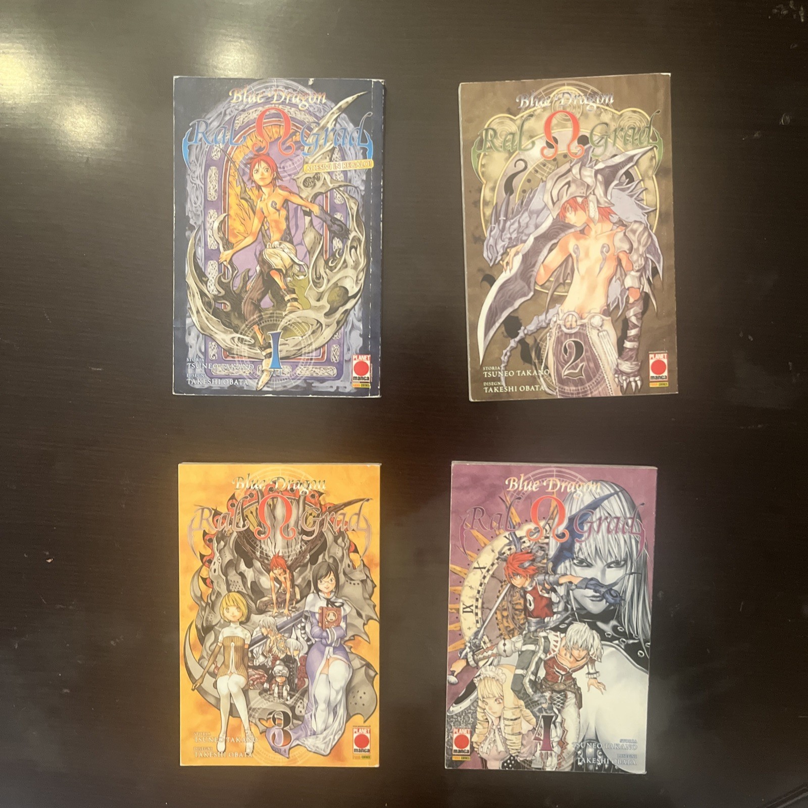 BLUE DRAGON – RAL Ω GRAD – SERIE COMPLETA 1-4 N° 1 con adesivi