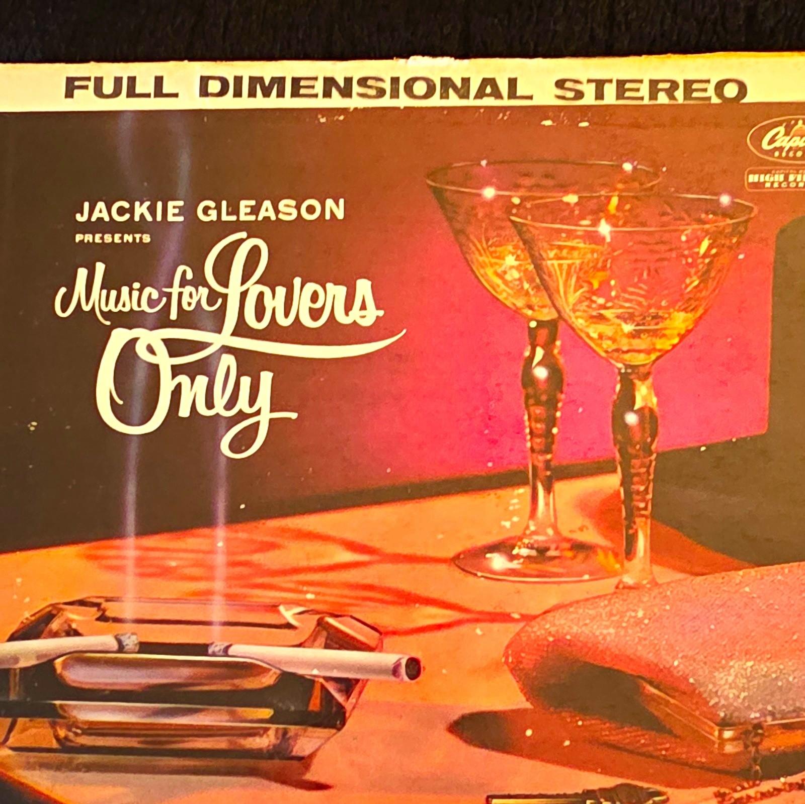 Jackie Gleason Music for Lovers Only LP Capitol 12" 33RPM Stereo SW352 (1956)