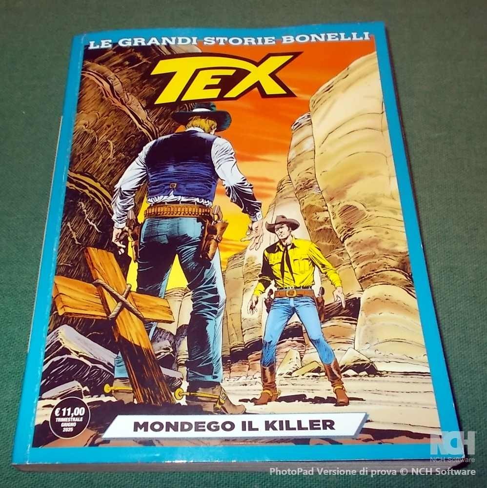 TEX LE GRANDI STORIE BONELLI n. 16 "Mondego il Killer" con 274 pagine del 2025