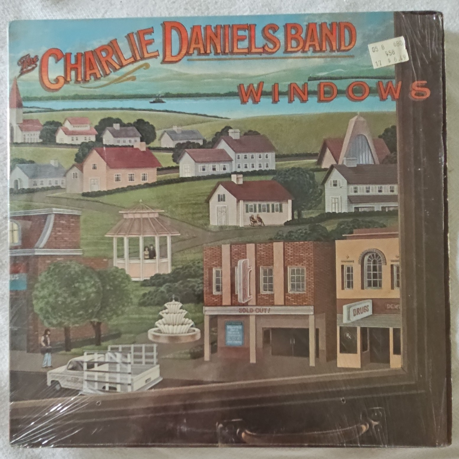 The Charlie Daniels Band Windows 12" Black Vinyl LP 33 RPM Country Epic