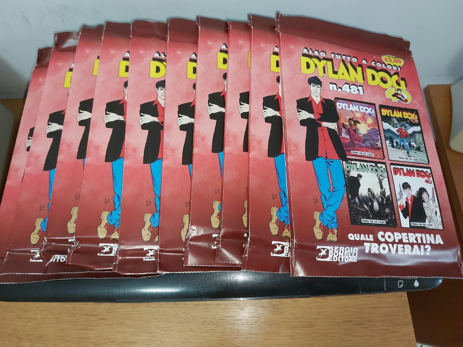 LOTTO DYLAN DOG 481 PRIMA CHE SIA L'ALBA 10 BUSTE BONELLI BLIND PACK