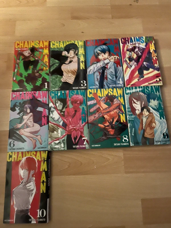 Chainsaw Man – Lot de 9 mangas – Tomes 1 et 3 à 10