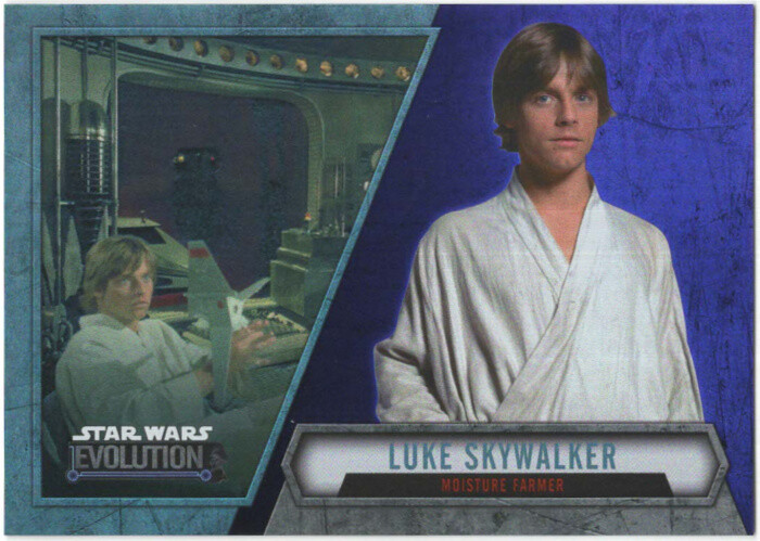 2016 Topps Star Wars Evolution "SPADA LASER VIOLA" Parallelo #28...LUKE SKYWALKER