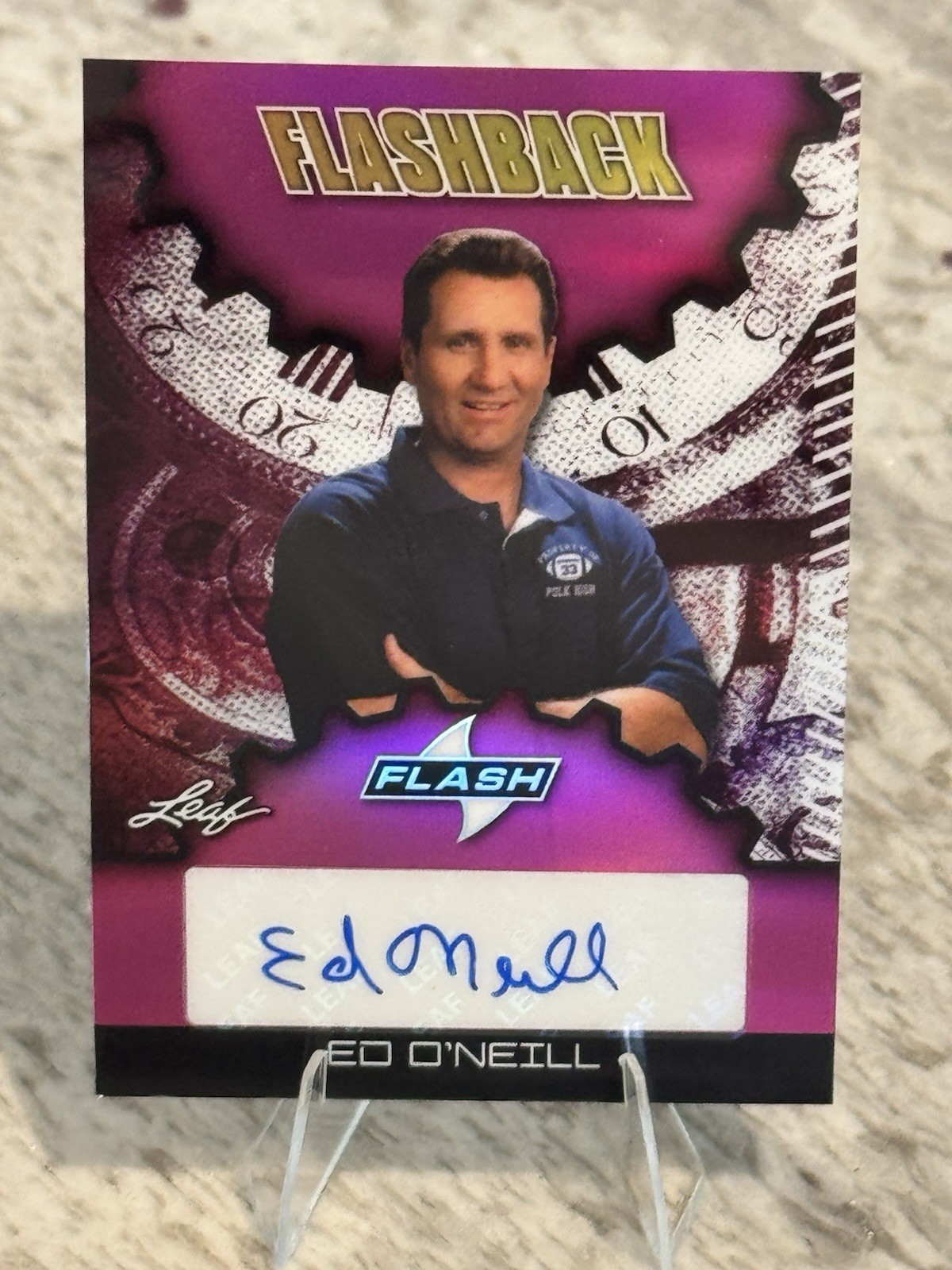 Flashback foglia 2025 Ed O'Neill Auto 1/1 sposato con figli Al Bundy