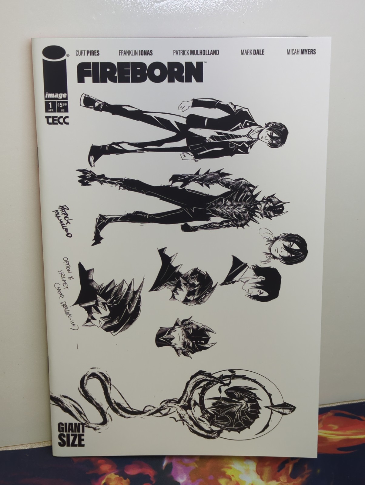 Fireborn #1 - Cover F Inc 1:15 Incentive Patrick Mulholland Design Variant 