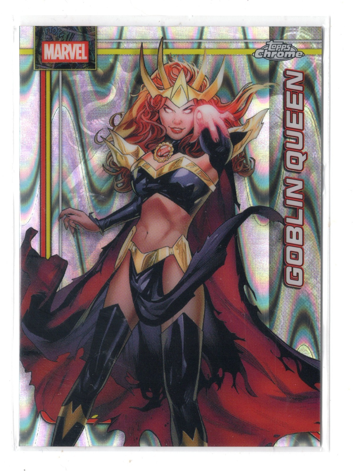 2026 Topps Marvel Chrome RayWave RIFRATTORE #044 44 Goblin Queen Madelyne Pryor
