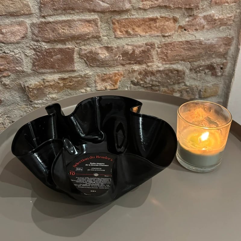 Vinyl Record Bowl Handmade – Reader's Digest Chansons Provinces
