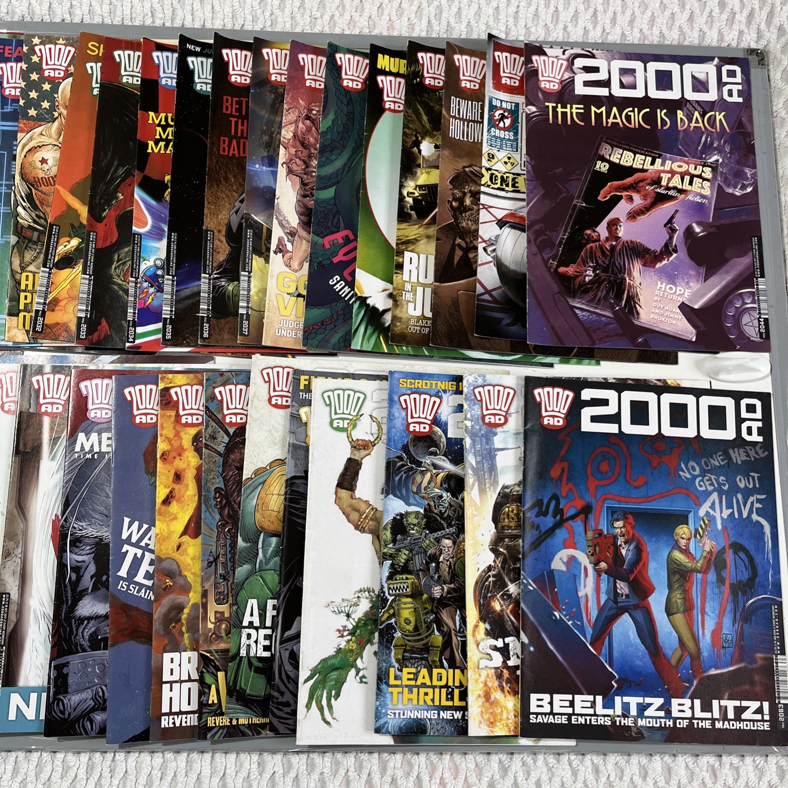 2000AD Judge Dredd Complete Run Issues 2024-2063 Near Mint Condition