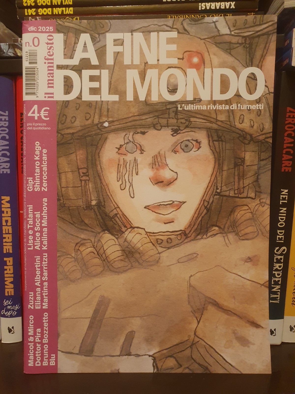 LA FINE DEL MONDO 0 CON IL MANIFESTO - CON ZEROCALCARE GIPI SHINTARO KAGO NUOVO