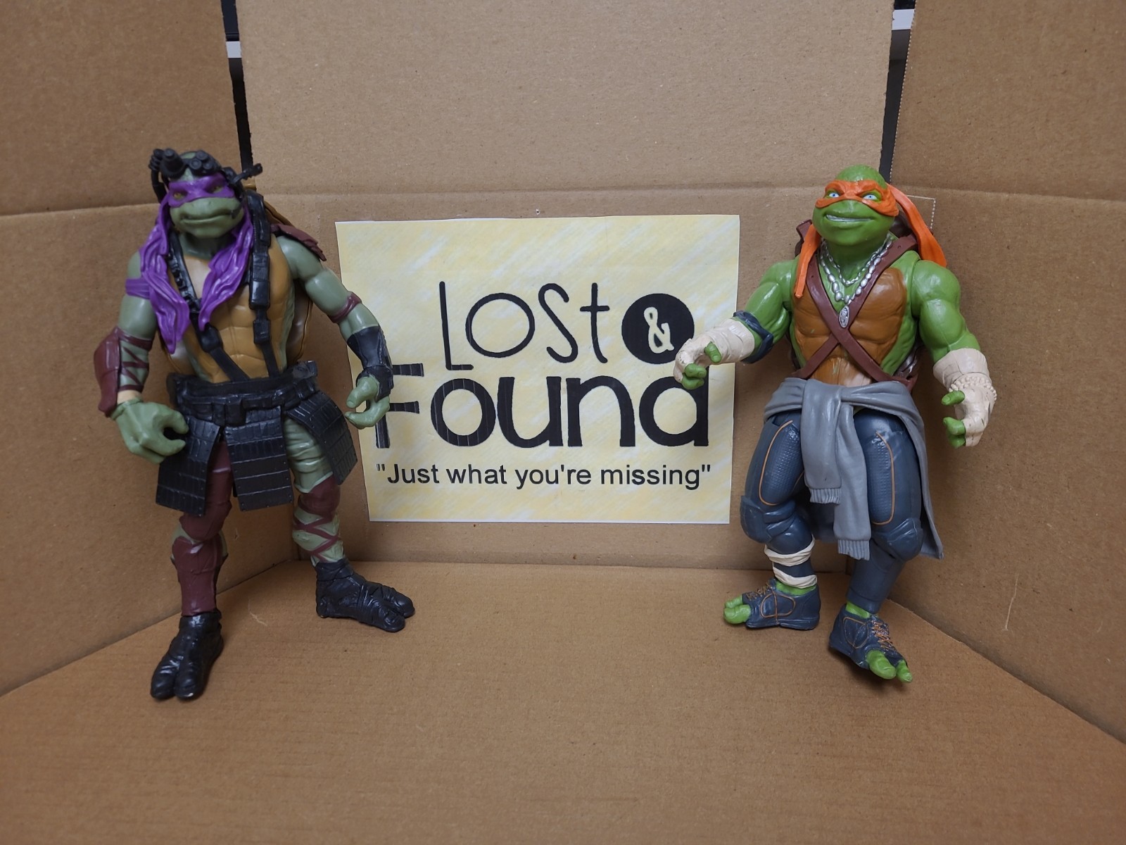 TMNT Teenage Mutant Ninja Turtle Movie Coppia Donatello Michelangelo 11” 2014