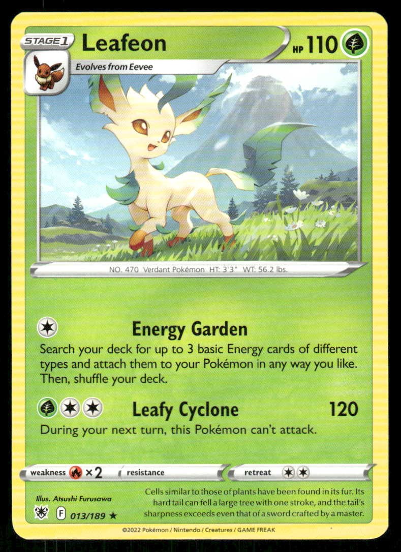 Pokemon Leafeon Radianza Astrale 013/189 R quasi nuovo/m