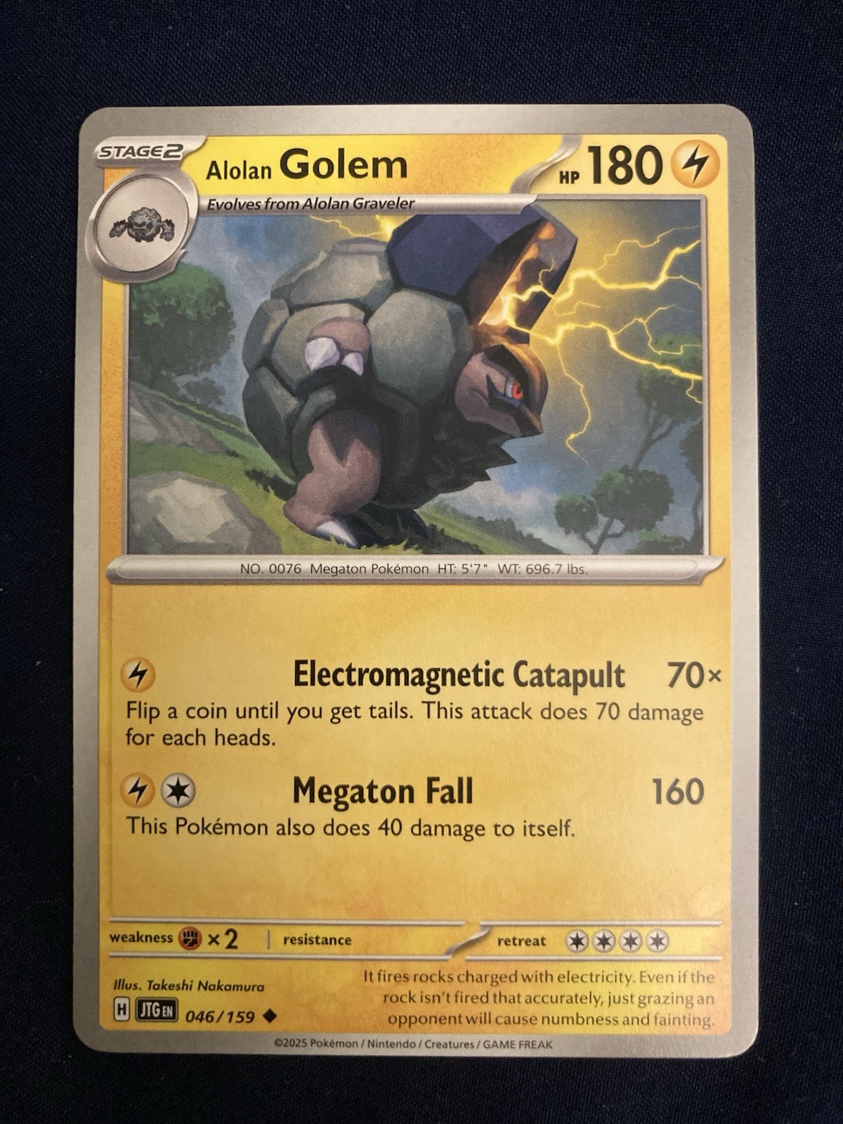 Alolan Golem 046/159 Sv09: Viaggio Insieme Fase 2 Regolare Non Comune