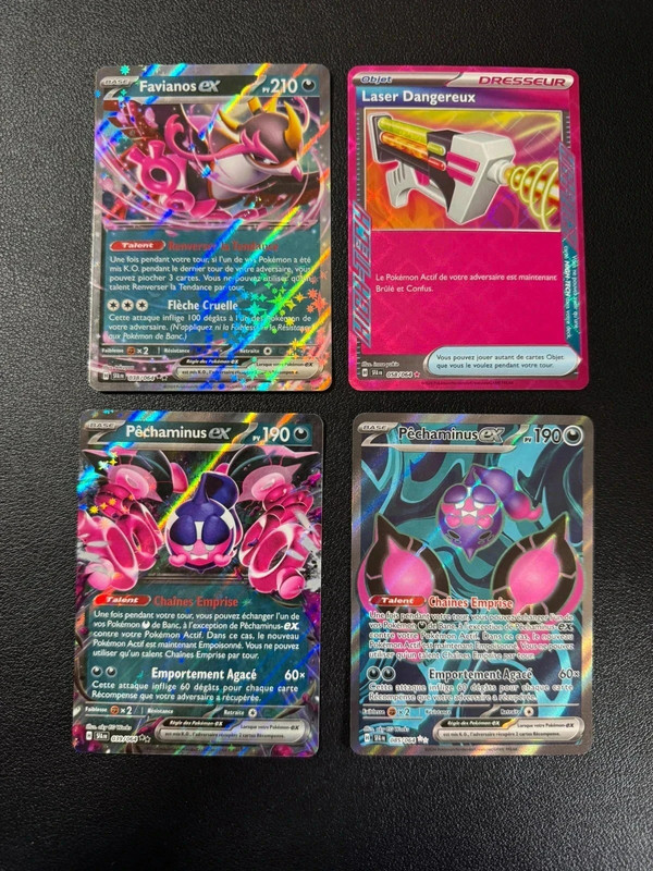 Lot cartes Pokémon ex sr fable nébuleuse fr
