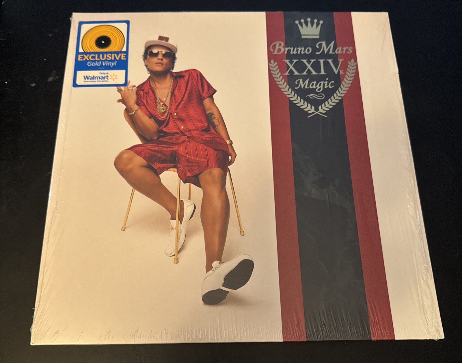 Bruno Mars - 24k Magic (Walmart Exclusive) - Gold Colored Vinyl LP Like New