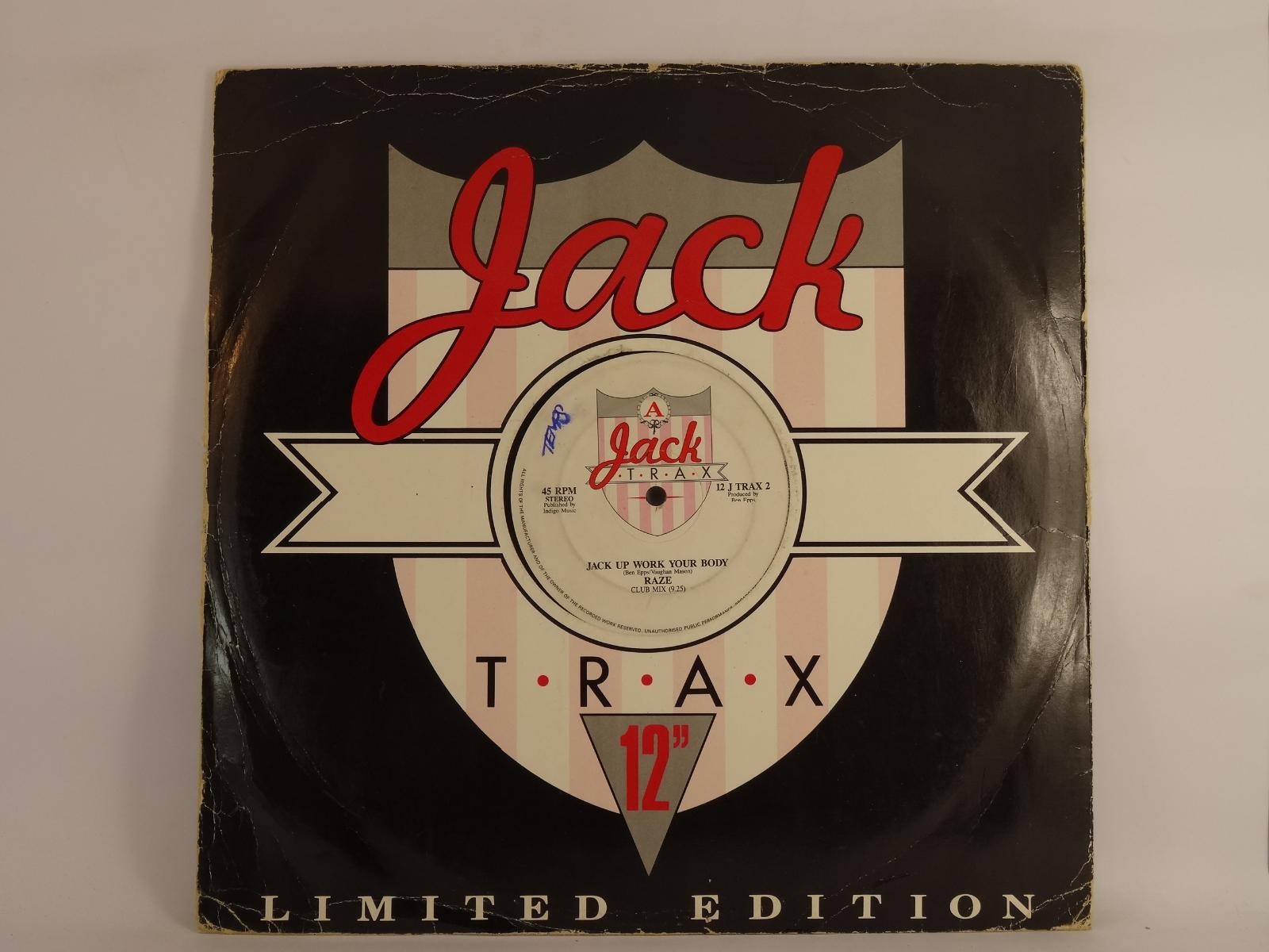 RAZE JACK UP WORK YOUR BODY (161) 7 Track 12" Single including Picture Sleeve DE