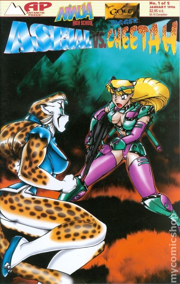 Asrial vs. Cheetah #1 VG/FN 5.0 1996 immagine stock basso grado