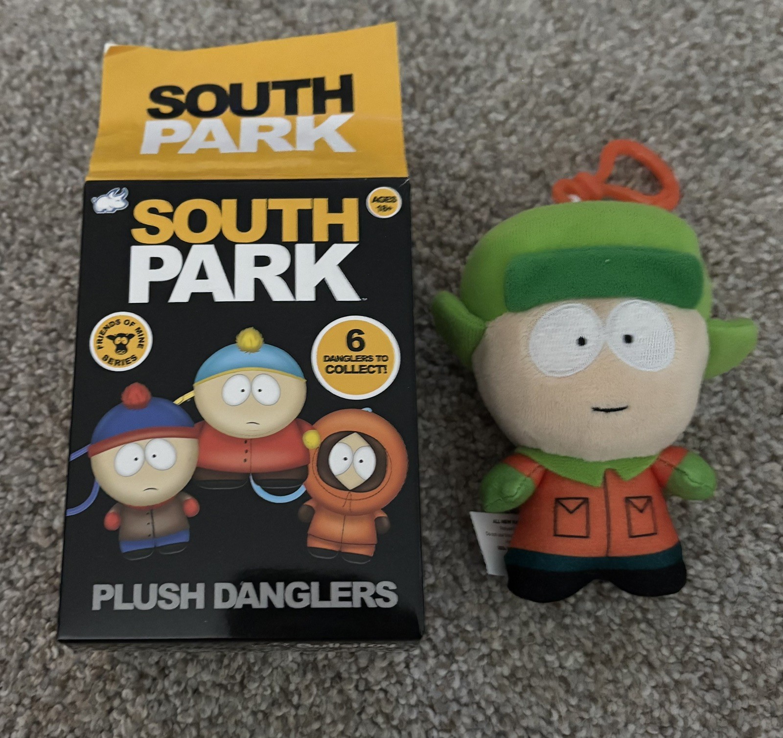 South Park Peluche Dangler Clip -Kyle - Nuovo (scatola aperta)