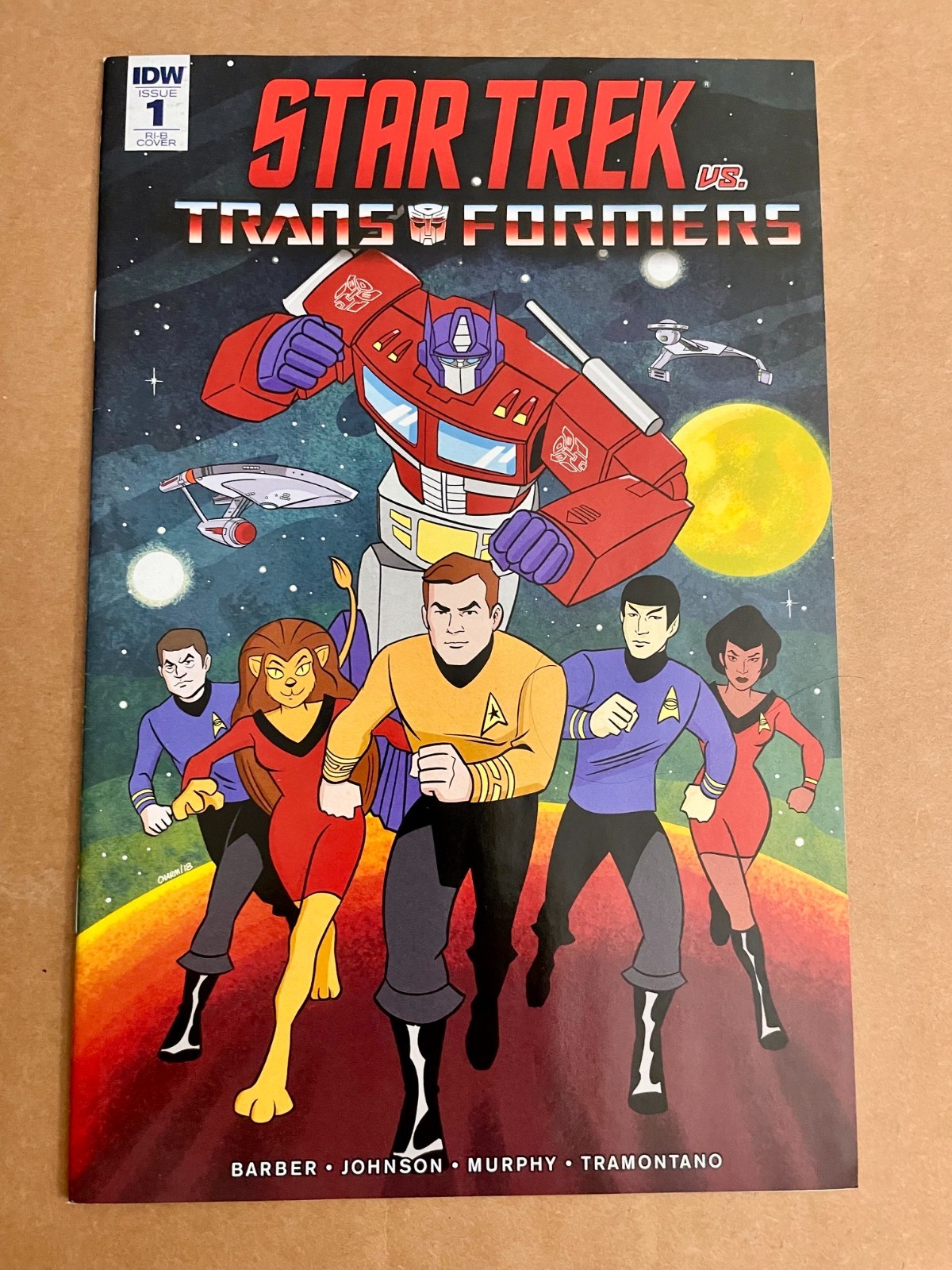 Charm Star Trek vs Transformers 1 Derek variante 1:25 IDW 2018 incentivo rivenditore