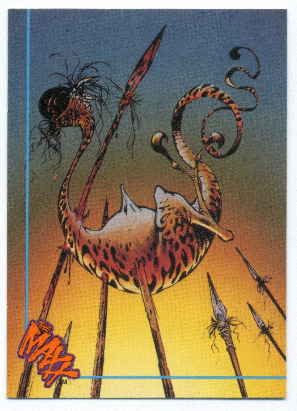 THE MAXX TRADING CARDS #85 Morte improvvisa; Carta Topps