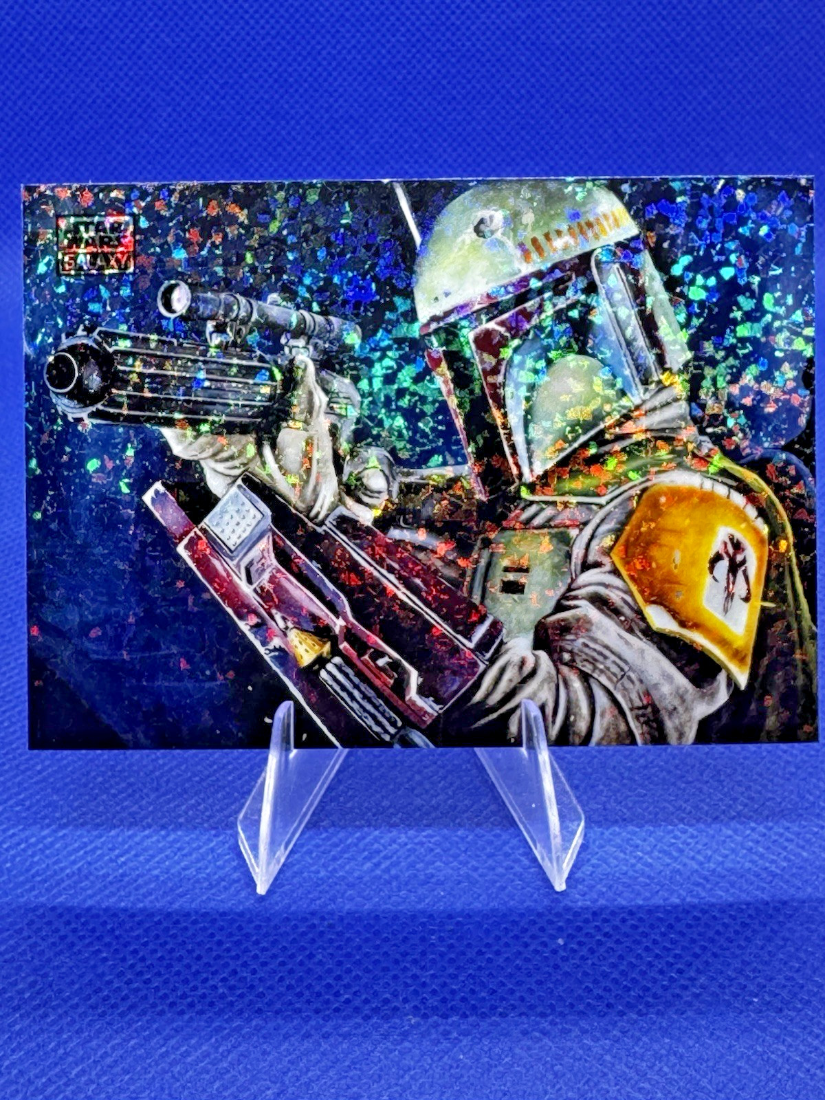 BOBA FETT 2026 TOPPS STAR WARS GALAXY MINI RIFRATTORE DIAMANTE